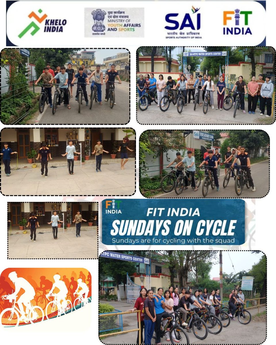 BilaspurSt53791's tweet photo. "SUNDAY ON CYCLE"
Fit india Movement 
STC Bilaspur&amp;WSC Barmana 
Sundays on cycle 🚲  event today on 11/10/2026 under the fit india Movement 
Participants = 30
#sundayoncycle #fitindiamovement #bilaspur #sports #cycle
"हर रविवार साइकिल चलाएँ, स्वस्थ भारत का सपना सजाएँ!" 🚴‍♀️🇮🇳 https://t.co/3CZ78l86Mo