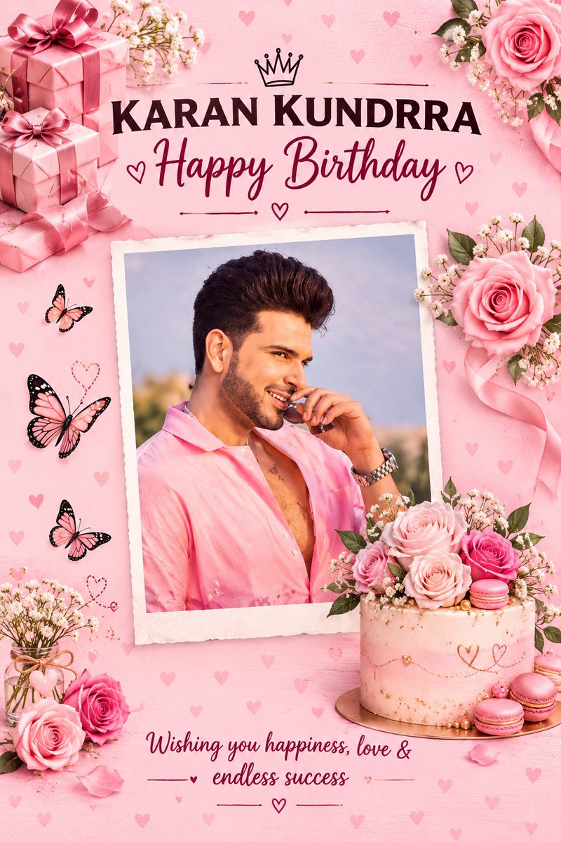 Its_VOfOurTime's tweet photo. Happiest 42nd Birthday, Karan Kundrra🎂🎉♥ Wishing you endless happiness, love, success, and blessings. Keep shining and winning hearts, our king
Kundrra👑✨
@kkundrra
 #KaranKundrra
#tejran #HBDkarankundrra
#HBDkkundrra https://t.co/51f8BYRM4m