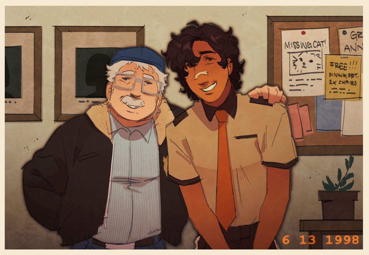 faeryee's tweet photo. look at my new detective dawg he has the eyes of a puppy that's about to be euthanized #everythingnicecomic #oc https://t.co/GkI2OJsopf