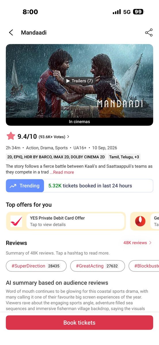 LearnEasy11's tweet photo. #Netflix OTTயில் No.1 Trending, BMS Ticket Bookingல் No.1 Trending. #Mandaadi யின் இந்த வரவேற்பு படக்குழுவின் உழைப்புக்குக் கிடைத்த அங்கீகாரம். #Soori யின் Performance வேற லெவல்! https://t.co/TufcPAB4Cl