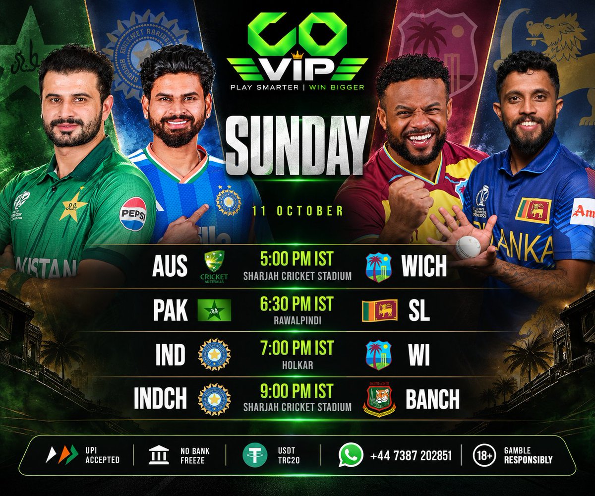 CoVipBook's tweet photo. Another Runfest loading at Indore. Will IND get revenge or WI continue their form ? Lot of high quality matches on the card today. 

Take your Predictions on the Most Trusted Site CoVipBook

👉 Get your new IDs here : https://t.co/9D2jAa9iMy

Min Deposit ₹1000 

Our Site features :

🎯 Unmatched & Unlimited Exchange odds bets
🌐 Premium Sites like SKYFAIR, SSEXCH247 available
💬 24/7 Customer Support 

(NO lien/freeze complaint in last 365 days )