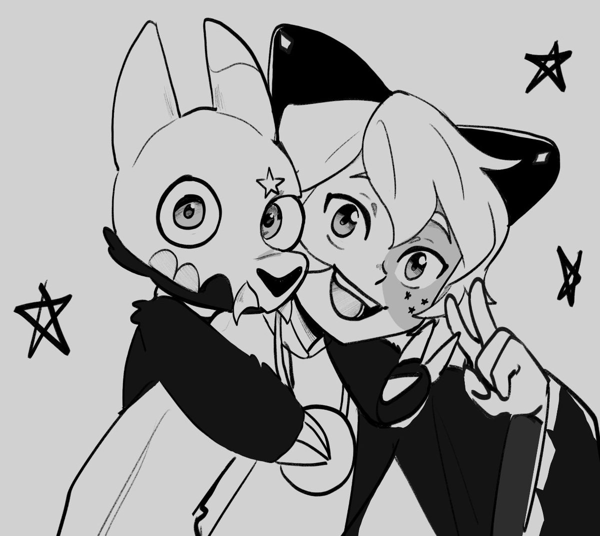 HeyTMtz's tweet photo. Sin duda debía dibujar a estos dos, es que sigo encantada con la novela 

El último titán y el chico de las estrellas 

#theowlhouse #tohfanart #king #thecollector #enzogabriel https://t.co/k2YEriNsX6