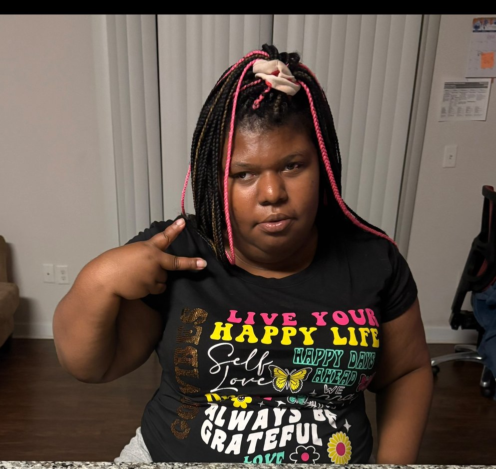 BaltCoPolice's tweet photo. #MISSING: 27-year-old Tamir Clayton, 5'0" and 164lbs.  Last seen on 10/10/26 around 4:45pm wearing a black hoodie, black shorts, and she has a leg brace on her right leg. Last seen in Baltimore City.  If located please call 911 or 410-887-5000. https://t.co/Jm19kslPmb