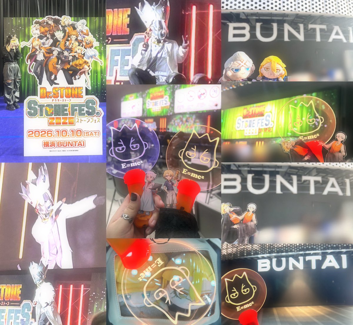 Kikukiku___'s tweet photo. 夜の部に参戦しました🪨
幸せいっぱいでした☺︎

#STONEFES 
#DrSTONE https://t.co/CQBvrRiezL