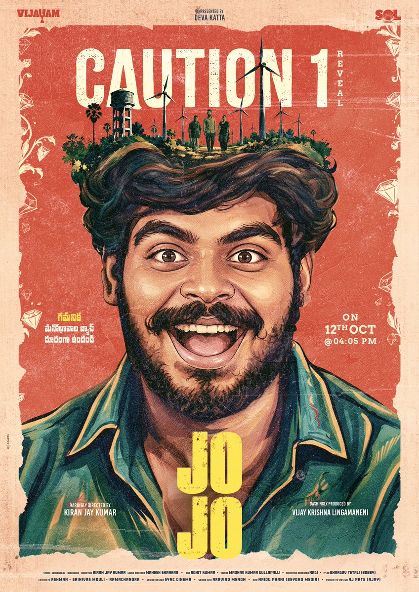 devakatta's tweet photo. 🚨 CAUTION 1 🚨
మనోభావాల బ్యాచ్‌కి మొదటి హెచ్చరిక!

Please stay tuned for a glimpse into the most unfiltered, raw, rustic, romantic comedy of the season! ❤️‍🔥

#KrishnaKamal #MaahiSri @ursleokiran @devakatta @VijayKrishnaLin @gullapallikumar @VijayamCompany @beyondmediapres @Ticket_Factory