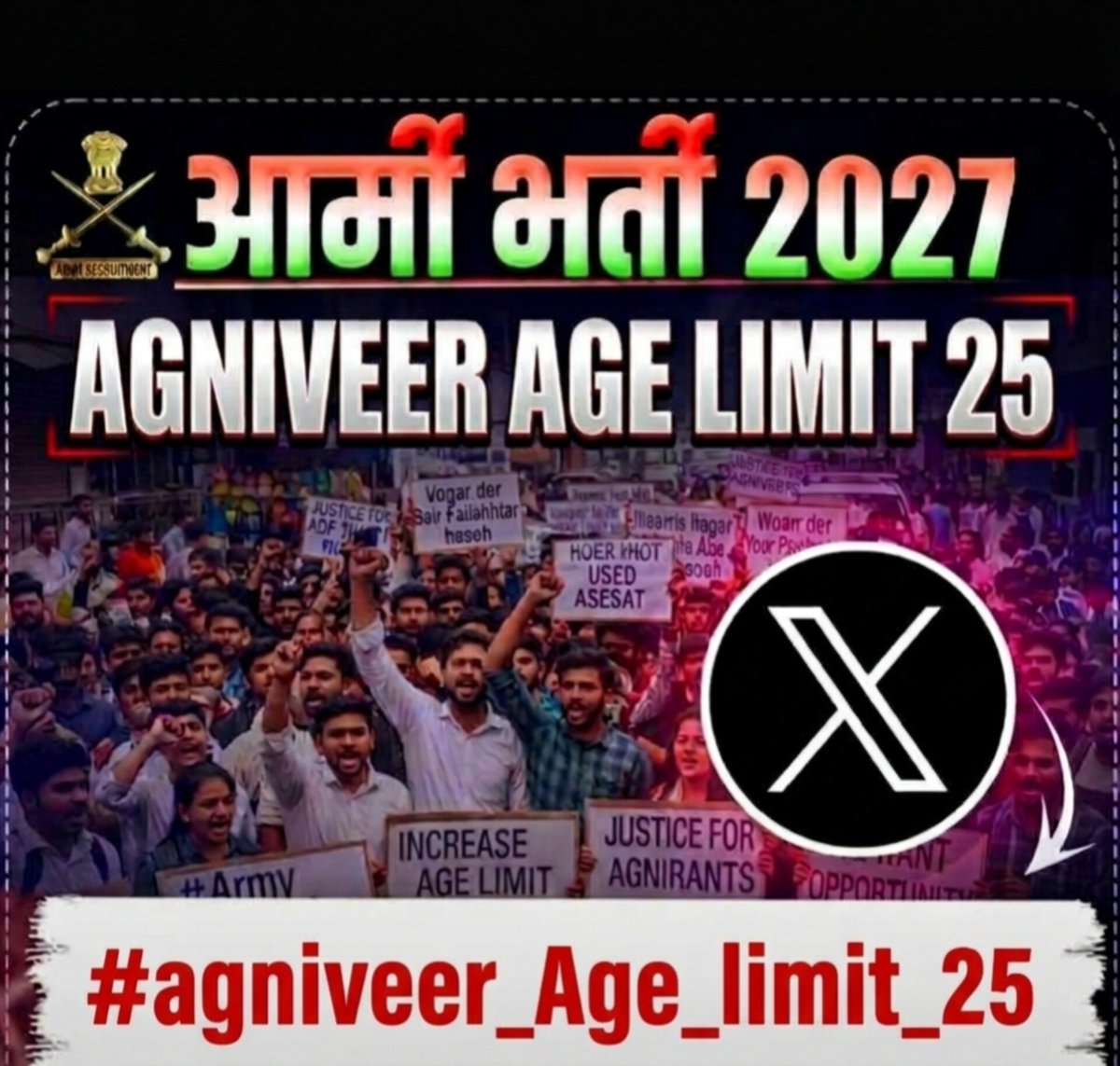 MBansla100k's tweet photo. #agniveer_Age_limit_25 https://t.co/NHv3fRy1Tc