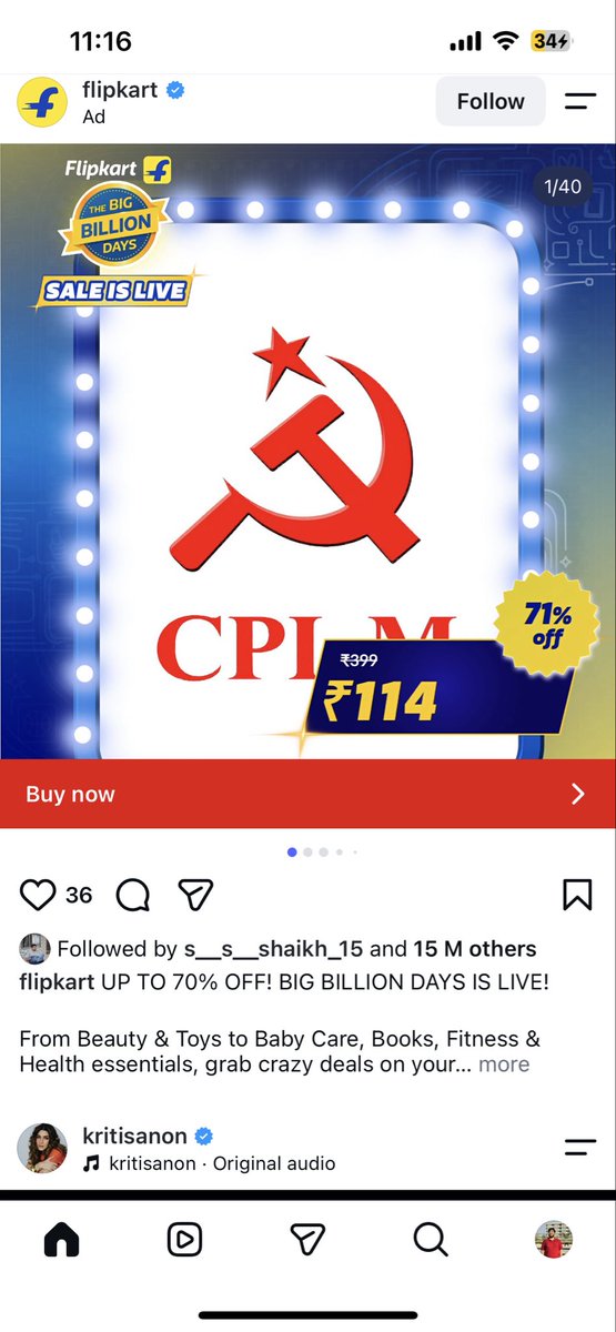 Kuldeep04070166's tweet photo. Wtf @Flipkart https://t.co/CCjFXWtfnr