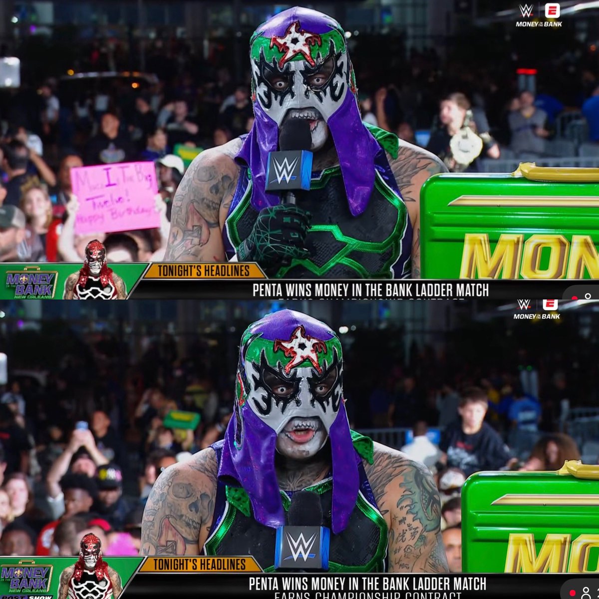 luchalibreonlin's tweet photo. “Este maletín representa todo para mi familia, mis fanáticos, mis amistades y para todos los que creyeron en mi. Esto es para ustedes”. 

-Penta. Estoy llorando como un cabrón. 👏👏👏 https://t.co/xA9g1Ehmjq