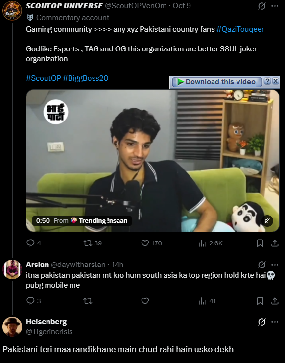 daywitharslan's tweet photo. NO WONDER why THEY H4TE Qazi 
these words are not for Pakistan but for a Muslim 
this is how his fans treat Muslims not me only😊
tmhari godlike OG bhi hmari 4thrives ki fan hai
#QaziTheBoss #QaziKRockstars #QaziKiJanta 
#bauna #scoutop #bb20 #biggboss20 #biggbosshindi https://t.co/lqkyddnxQX