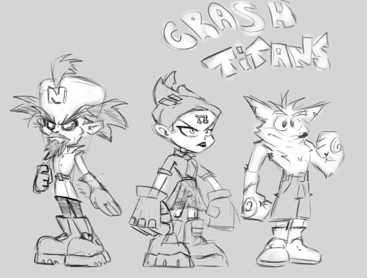 Ghost_Pagliacci's tweet photo. Did somebody say... "Crash Titans"??

Sketches~~🤪 #Crash30 ✨ https://t.co/Pjx1JPOdbN