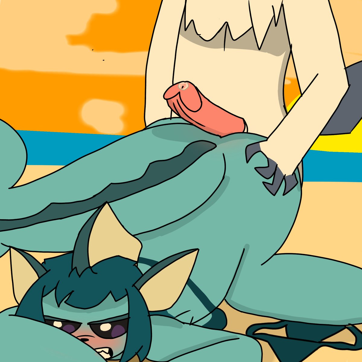 Shadowkris_2009's tweet photo. Bueno es la primera ves que dibujo una pija en ese angulo (- -')  #furryartㅤㅤㅤ #furry #pokemon #Pokemonartㅤ #absol #vaporeon #rule34 #nsfw #ass https://t.co/EEgTYh7pcS