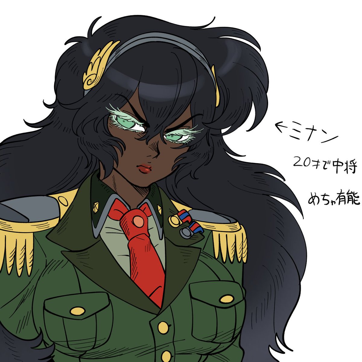 bido8828's tweet photo. おばさん軍人二人と年下上司のトリオよ
#勇者100人 #oc https://t.co/1gbID8O5re