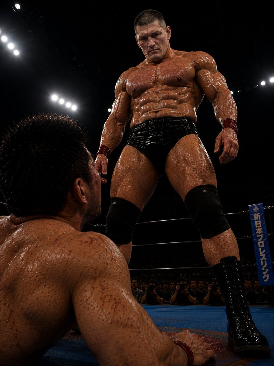 barukimuscle's tweet photo. 妄想プロレス　No11
＃AI ＃プロレス　＃ゲイ　＃筋肉　＃��られ https://t.co/pGoGvnarS3