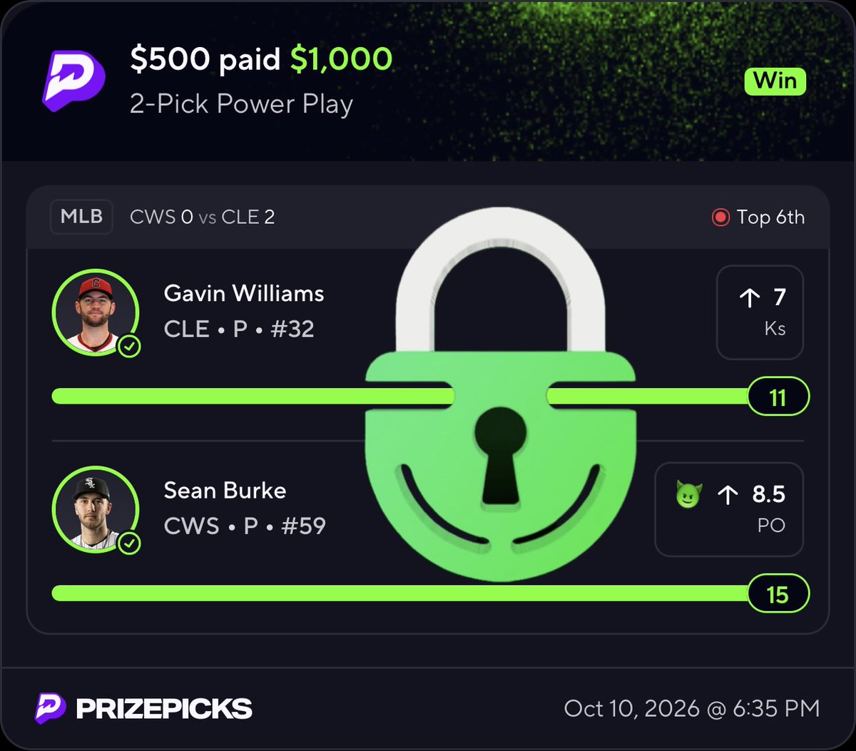 LevsLocks's tweet photo. 🚨 CASH THE FREE POTD BACK TO BACK DAYS AND 9/10 DAYS! 🔥 I KNOW YOU ALL TAILED! 👨‍🍳 WE ARE ON FIRE! 🧹Giving away another $25 to one lucky person who likes and retweets this tweet! Must like and retweet to enter, best of luck! 🤞

#MLB #PrizePicks #Betting https://t.co/1khhkbIoMt