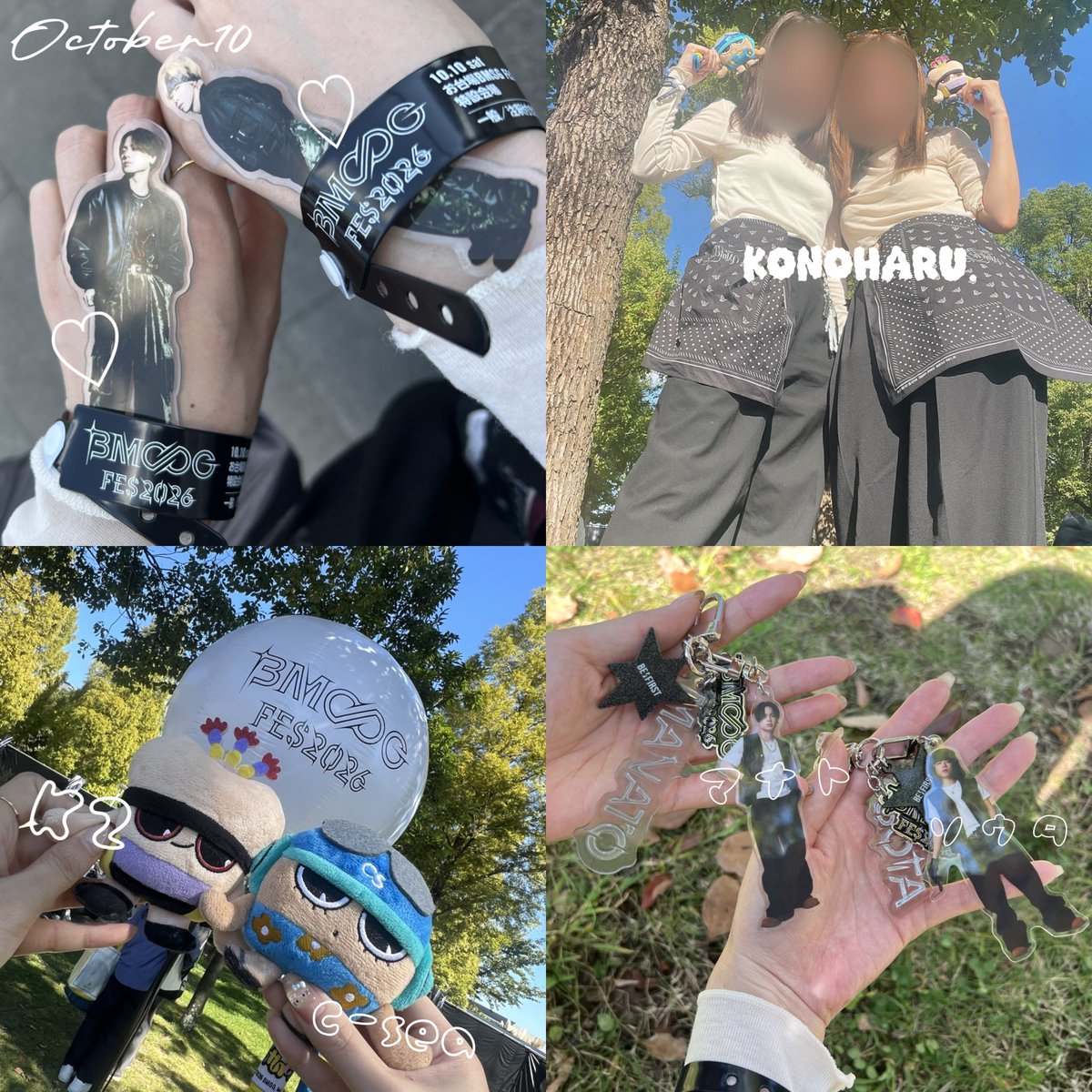 kkst__18's tweet photo. BMSGFES 2026.10.10
このはるでいってきたー🐬🐧
もえももちゃんにもあえて🐢🦁
晴天すぎて暑かった⸝⸝☀️´-
FESは5時間越え!!!!!
見たかった演出🎙聞きたかった曲きけて🎧𓈒𓏸大満足✌︎ はるちゃん1日ありがと♥
#BMSGfes26
#BMSGfesDAY1 https://t.co/cMPOoGilki