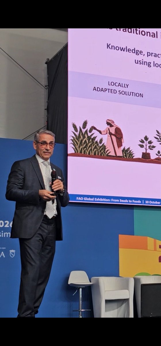 AladdinHamwieh's tweet photo. It was a pleasure attending #Seeds2Foods yesterday and hearing @FAO’s @thaer_yaseen share inspiring insights on the rich agricultural heritage of the NENA region, showcasing how time-tested practices and unique local products can help shape a more sustainable food future. https://t.co/uIpWhDOkqL