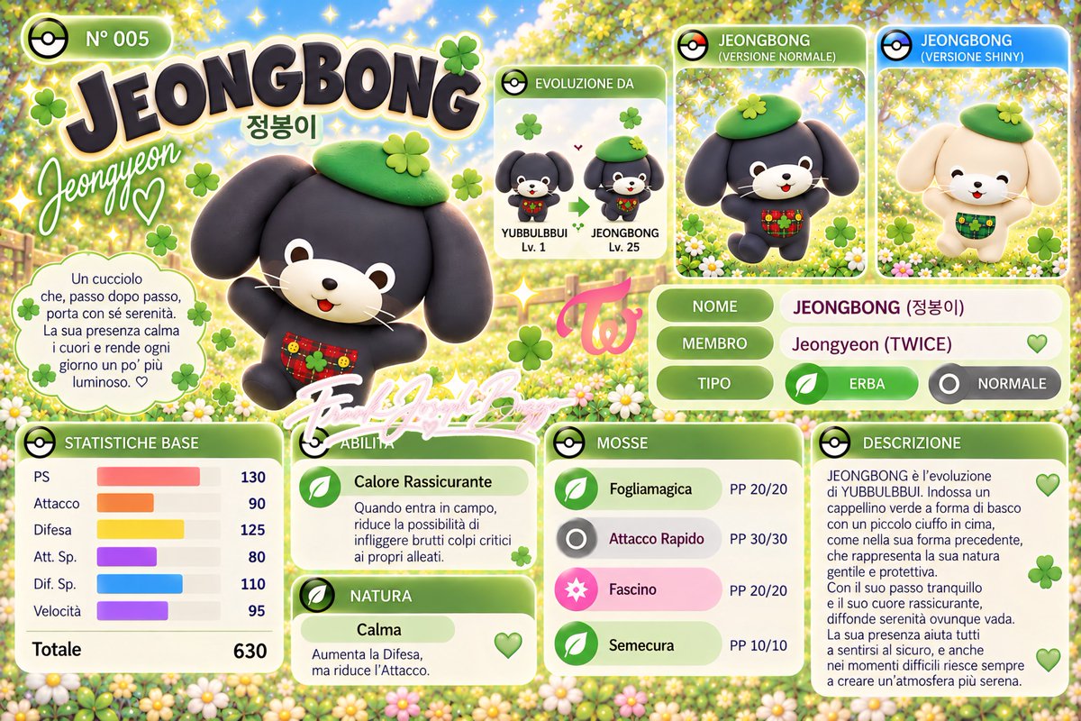 KnarphICorwin's tweet photo. TWICEMON - JEONGJEON

Ho creato, grazie all'aiuto dell'intelligenza artificiale, alcune foto relative alle nuove mascotte delle Twice in versione pokemon! Vi presento le TWICEMON!

#twice #twiceItalia #pokemon #nayeon #Jeongjeon #momo #sana #Jihyo #mina #dahyun #chaeyoung #tzuyu https://t.co/ovqceszjUB
