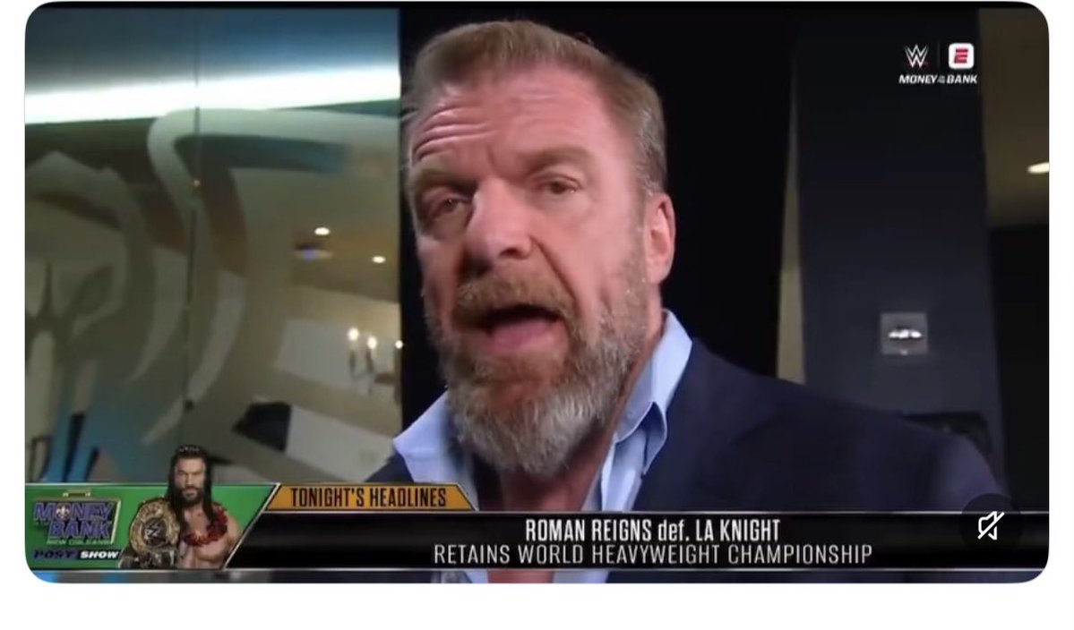WolfcallBM's tweet photo. I haven’t watched wrestling in a long while now but when did HHH start wearing the Tony Sirico? https://t.co/XT0H9cik4i