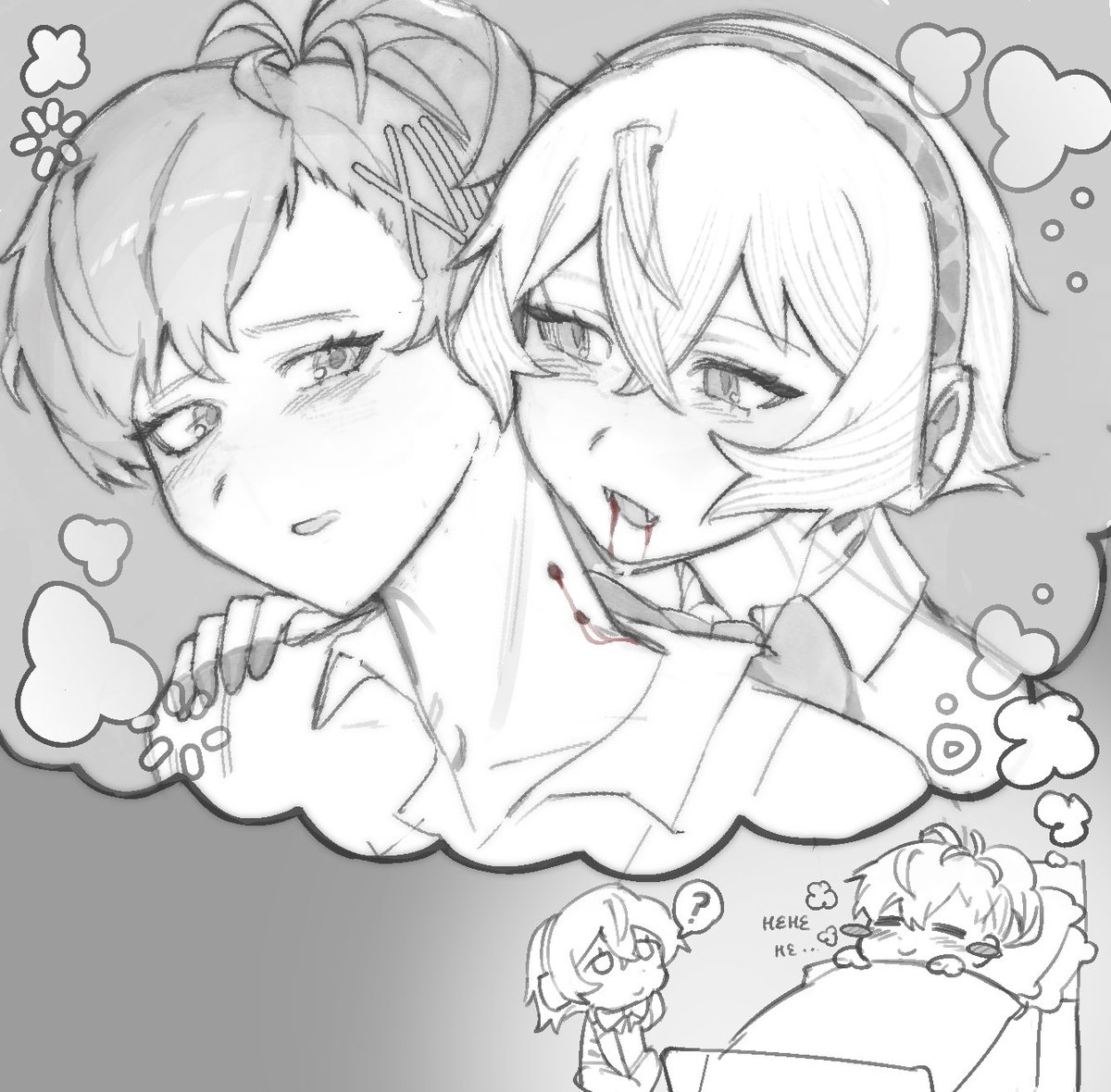compactform's tweet photo. hamugis vampire doodle https://t.co/Uc24NGKNA0