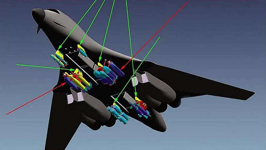 Turbofurby's tweet photo. My conspiracy theory is that the B-1R, a proposed upgrade to give the B-1B bomber the same engines as the F-22 Raptor and air-to-air missiles, was canceled purely because Boeing knew people would nickname it the Boner. https://t.co/xNwJx8Yhi8