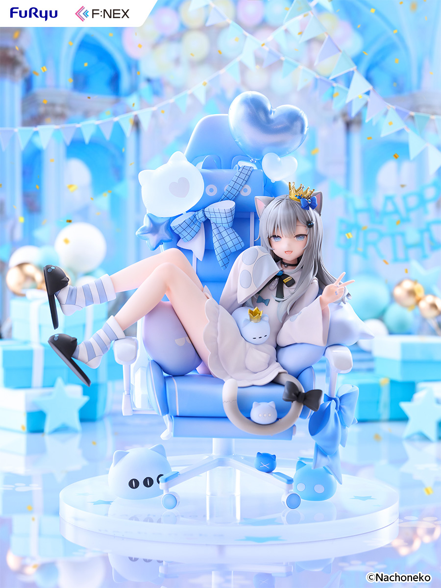 amsrntk3's tweet photo. 💙Nachoneko Birthday ver. 1/7スケールフィギュア💙
受注開始しました🐈‍⬛
ボリューム感すごくてとってもかわいいので是非商品ページ見に行っていろんな写真チェックしてみてネ✨

【予約受付期間】〜 2026年12月04日 23:59　！ https://t.co/MihjbHXwxz
