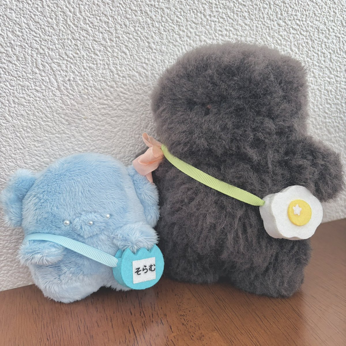 1999_puddi's tweet photo. TinyMarket 様（@TinyMarket_jp）から購入していた可愛い可愛いポシェットが届きました〜❣️❣️目玉焼きの他にもミルクなどもお迎えしたけど全部可愛くて可愛くて…😭💕そらむはお名前入りの特別仕様でいいねえ☺️💕お出かけが楽しくなるぞ〜✌️✨ https://t.co/5nRhyYZQ7R