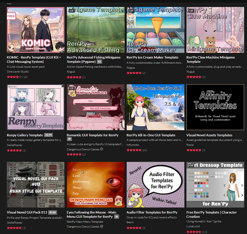 rossaredflyn's tweet photo. For artist/illustrators who wants to broaden their field into vn games but is very new to coding, i'd recommend using Ren'Py templates on https://t.co/PujDqsXLKg, a lot are free and they come with the necessary coding that you'll need in the games and ofc tutorials! https://t.co/Ca1NIslytN