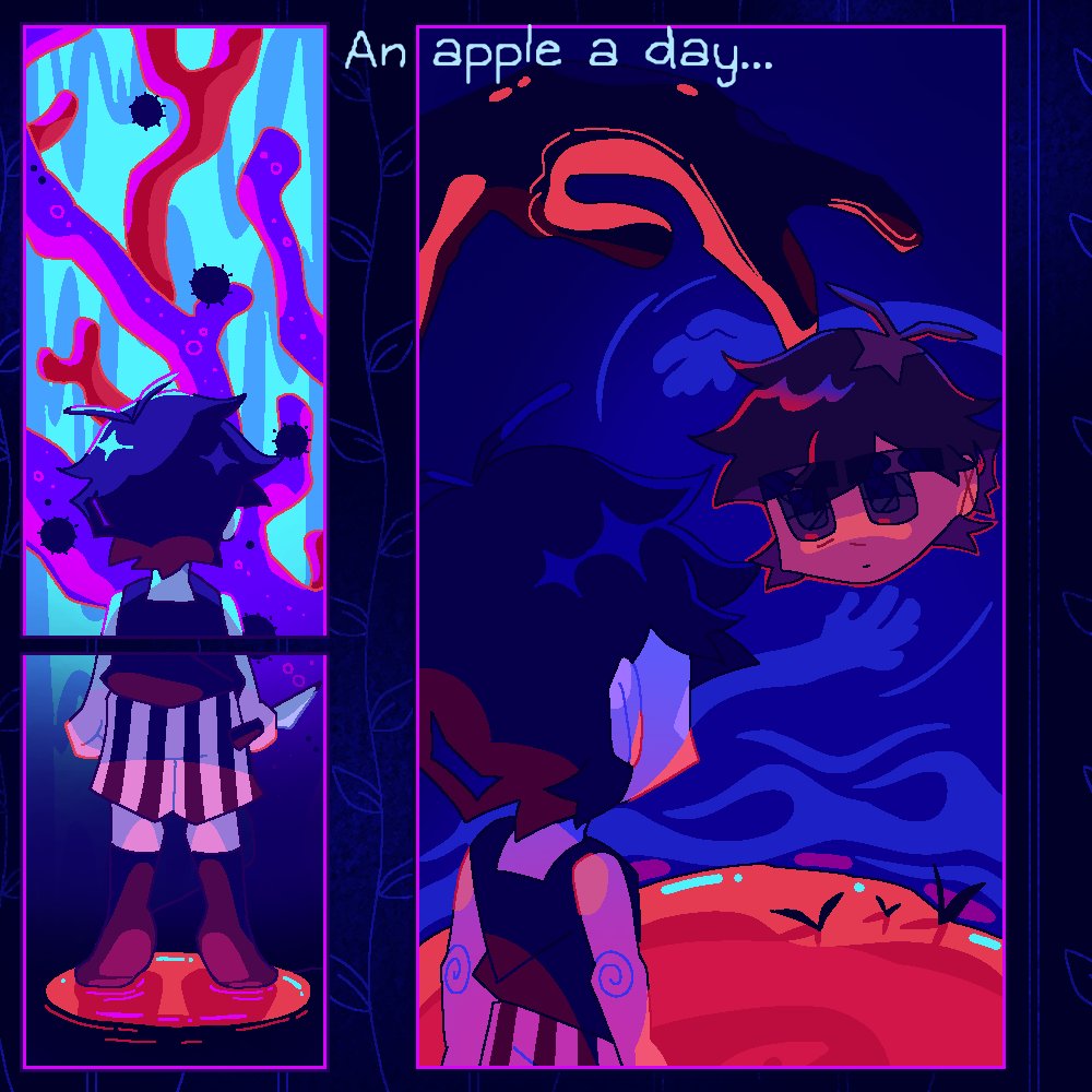 vibingfish69420's tweet photo. An apple a day... 🍎 (1/2)

#OMORI #OMORIFANART https://t.co/z14nkSXmWC