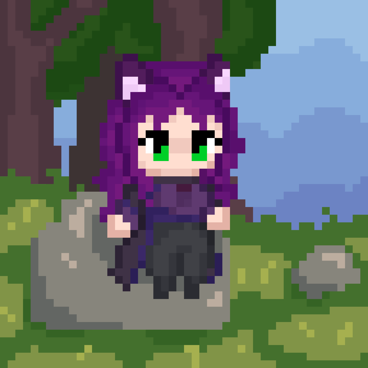 MoiRStories's tweet photo. Another gift! Made for @RumiVT_PiuSei 💜 Really liking doing pixel art https://t.co/vSsu4TaSbl