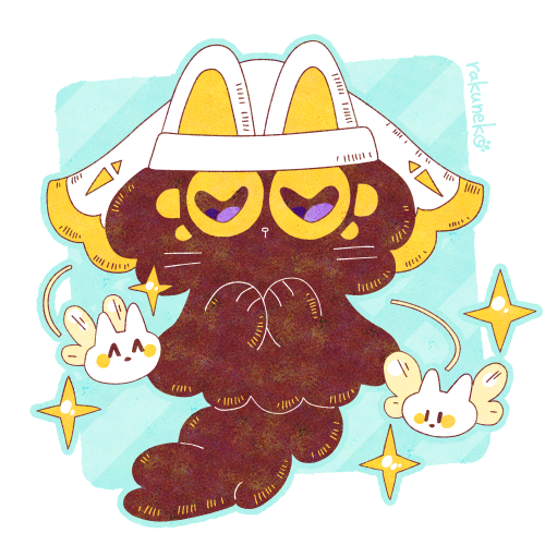rakuneko_image's tweet photo. miniシリーズ第1669弾！
神聖な精霊使い。

#イラスト #猫 #黒猫のロロ #RPG風 #ファンタジー https://t.co/GlZbiawRQE