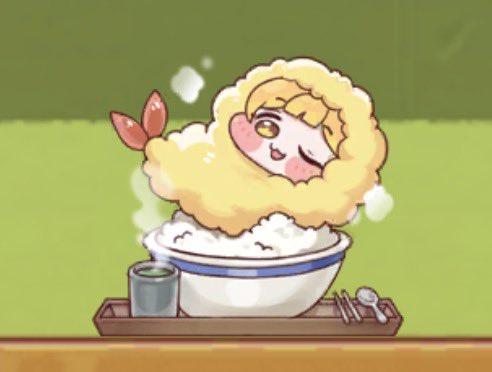 mochottomochi's tweet photo. ほとんどの人はブルミのかわいさと絵面のシュールさに目を奪われて、ご飯の量がバグってることに気づかない

湯呑みと箸・スプーンとのサイズ比較的にこのお茶碗バカでかいでしょこれ
教主ちゃん、フードファイターなの？ https://t.co/mH3WDKXQ61