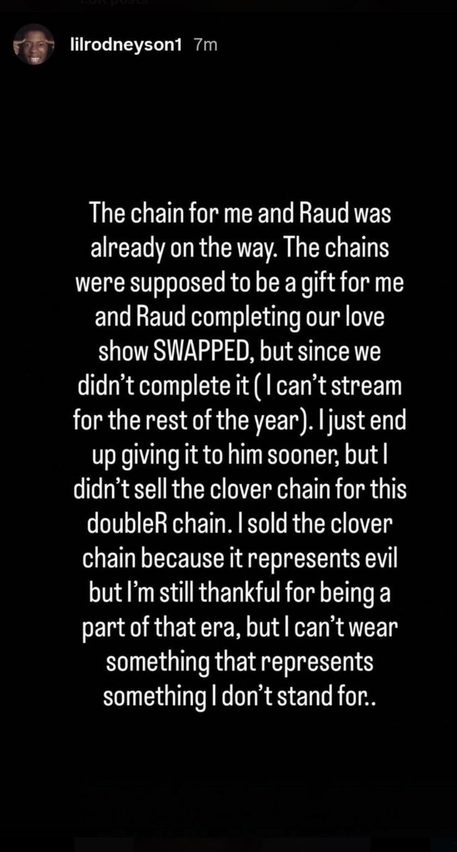 validclipx's tweet photo. Reggie reveals he didn’t sell the Clover Chain for the Double R Chain, but rather he sold it because it represents EVIL 😳 https://t.co/6Az0kM9HEB