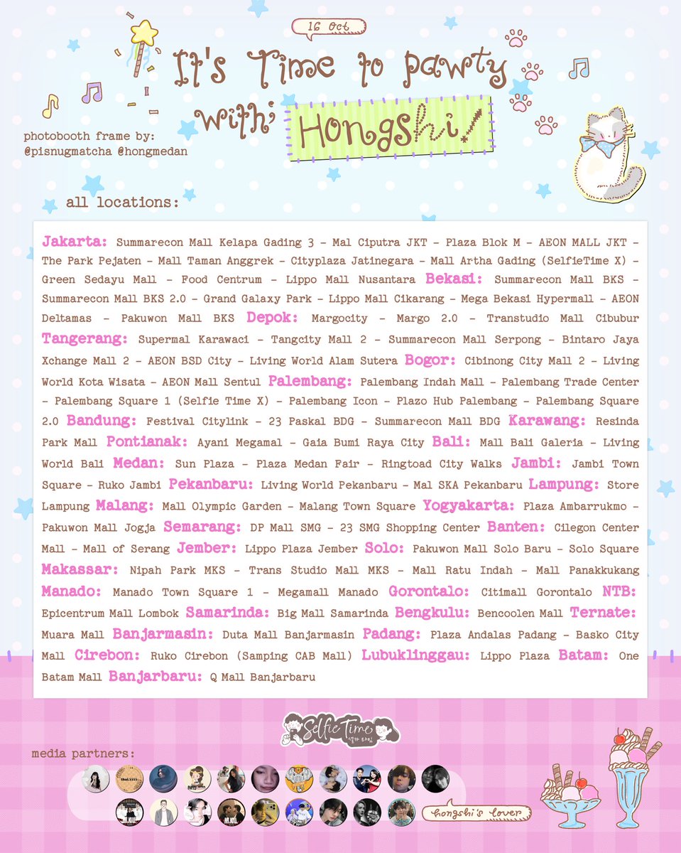 poohhkt's tweet photo. It’s Time to Pawty With Hongshi! 𓃠ྀི

Photobooth event for #hongshihoshi’s 23rd birthday by —
@pisnugmatcha @hongmedan

🗓️ : 15–28 October 2026
Available at @selfietimeid

Let’s share the sweet moments! Use #Hongshi23rdPawtyTime to show us your cute photos (๑>◡<๑) https://t.co/BAqCLqg0Kb