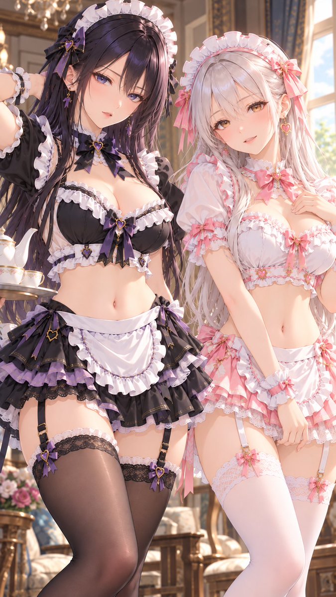holotube01's tweet photo. #メイド  #AIイラスト  #玲華 #カレン https://t.co/qJ2wbX869f