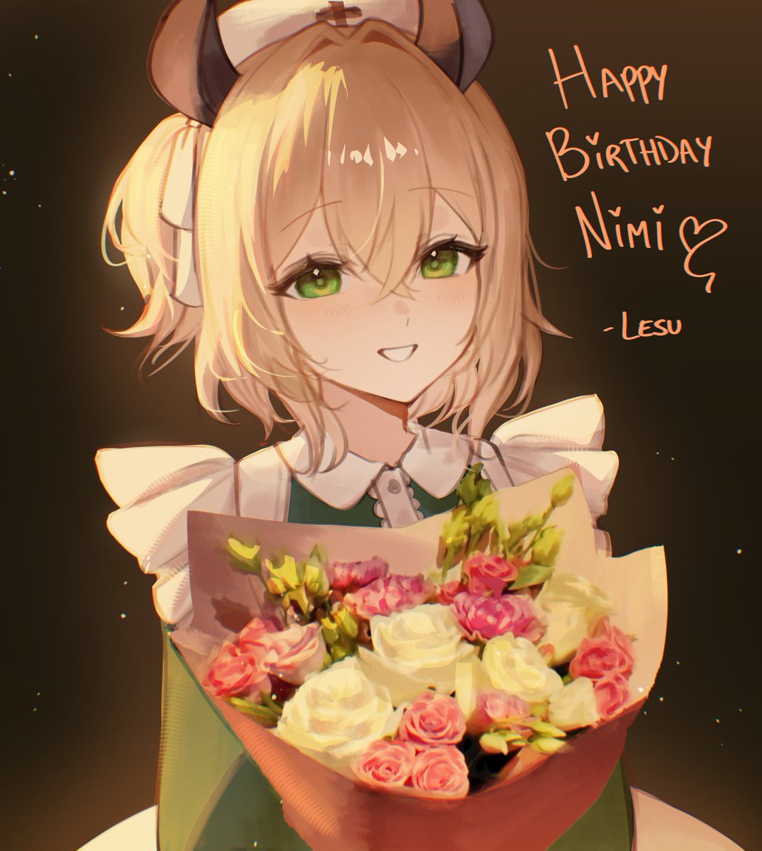 LesuArt's tweet photo. Still in time to wish Nimi a happy birthday!!!! 💚 You're the best tapir ever #nimagery https://t.co/aI5ELt61pn