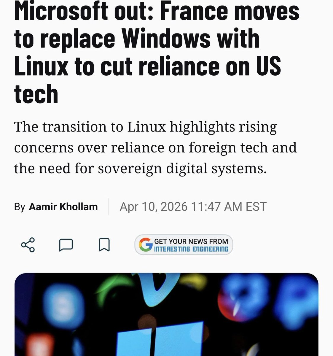 RiseBharata's tweet photo. Why Is India Not Reducing Dependence On American Tech When We Know THEY are Our Biggest Enemy? https://t.co/X1E3jH9caK
