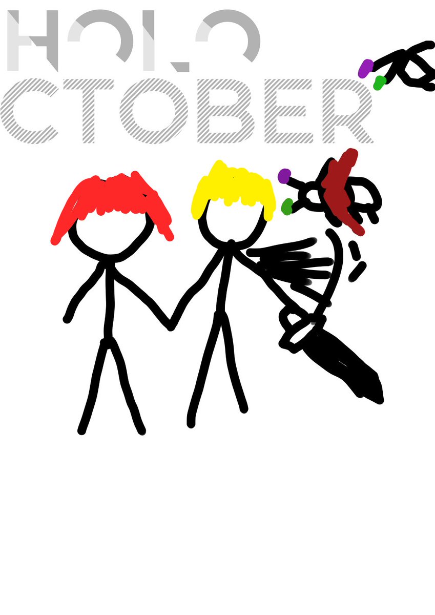 Hisa1nd's tweet photo. Hana kishi take a walk + my bunshin sliced and me watch in horror
#holoctober day 11 (stickman 3)
#みやびじゅつ
#騎士絵画 https://t.co/hdHFKISHuG