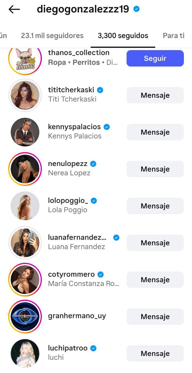 matigonz25_'s tweet photo. El que está re interesado en #Granhermano es el ex de Tai, todas las ex gh que empezó a seguir https://t.co/5GiSgxpNwI