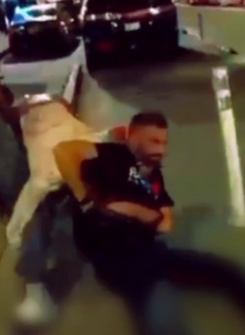 truth41ap's tweet photo. @FBane77 @WyronGaines He restrained the other blonde trvnny that he pulled to the side full nelson who wasn't on shit. Ryad was closer to the aggressive bald trvnny that was on the floor, old white producer had him in a headlock.
They could've seriously hurt those mentally ill phaggots & go to jail. https://t.co/yYcqjZGeyz