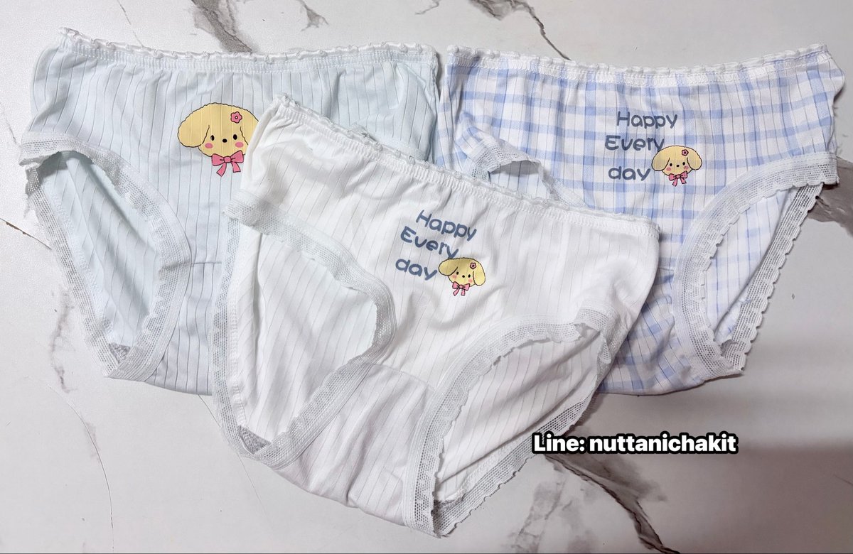 NewNuttanicha's tweet photo. จัดเซ็ท 3 ตัว 300 ส่งฟรี สนใจDM
ID: nuttanichakit 
#กางเกงในมือสอง #กางเกงในไม่ซัก #กางเกงในใส่แล้ว #กางเกงในใช้แล้ว #กางเกงในบ้านๆ #เงี่ยนหีน้ำแฉะ #ชอบดม https://t.co/kICJvkUvS9
