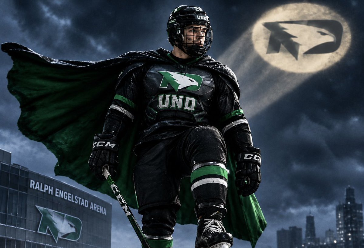 TouchdownTomUND's tweet photo. Und and ndsu football both lose, @UNDmhockey is the hero North Dakota deserves https://t.co/C7ZAobyMPA