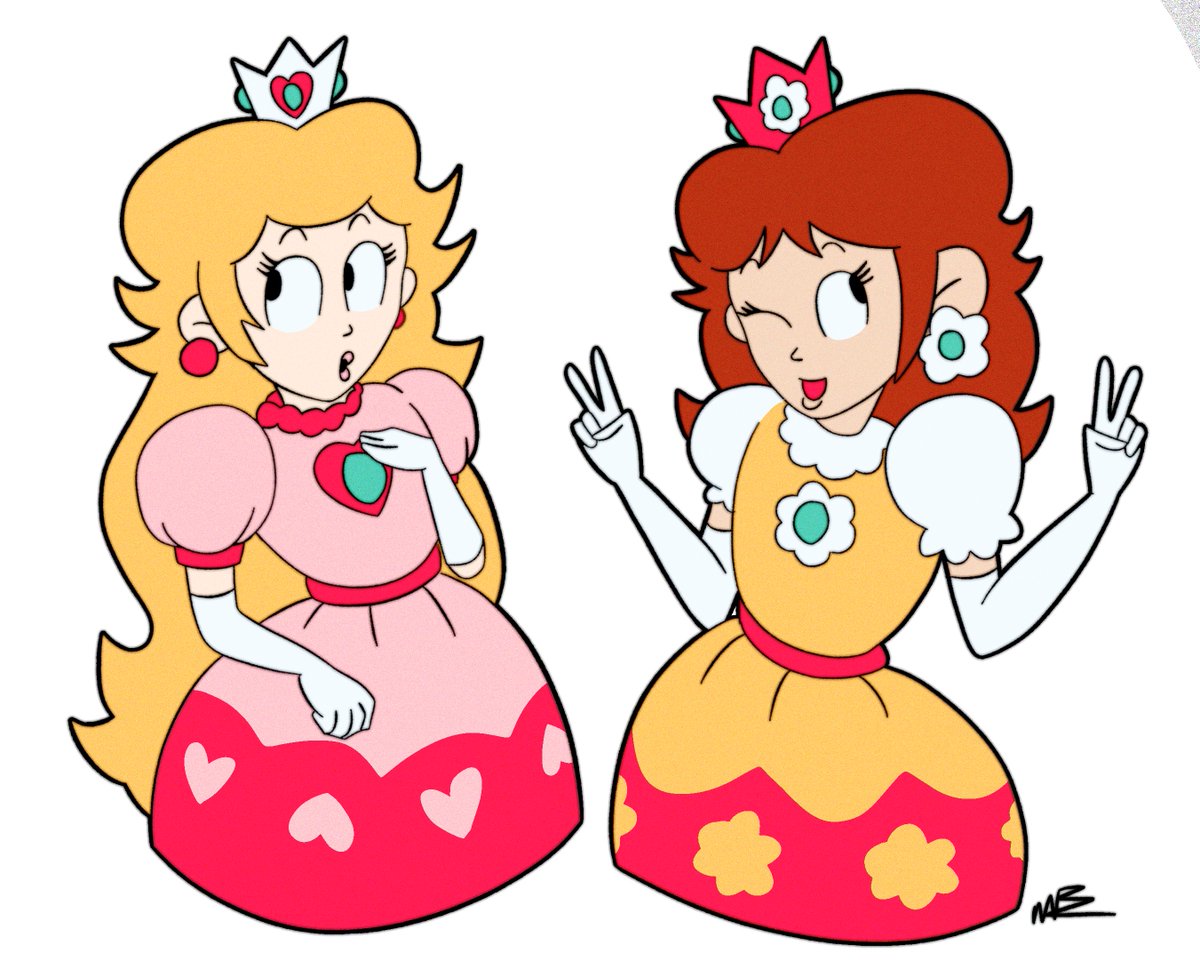Nam3Normal's tweet photo. Princess Beach &amp; Princess Lazy
#Peach #Daisy #SuperMarioBros #nintendo https://t.co/hwZQzD9T2t