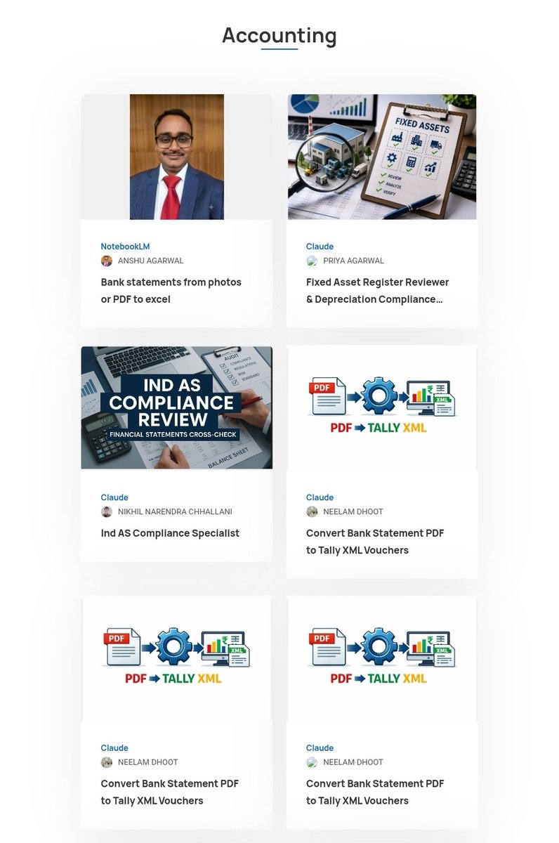 TaxationUpdates's tweet photo. Prompt Library by @theicai 

Prompts Category
👉 Company Audit
👉 Tax Audit
👉 Income Tax
👉 Indirect Tax &amp; GST
👉 Corporate Compliance 
👉 Finance 
👉 Accounting 
👉 Data Analytics 

Link https://t.co/D3ub9M8PrJ

Thanks @theicai https://t.co/prtyiBS9qf