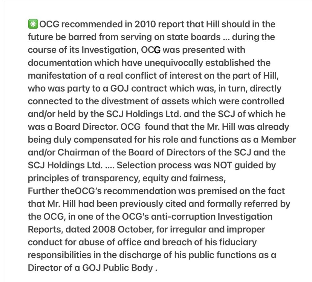 denjamdown's tweet photo. This👇🏾‼️'000 of millions of dollars of Jamaican taxpayers $ later ...
OCG warned us years ago ..."when people show you who they are ....believe them ...the first time" ... https://t.co/UySRDuyxFQ
