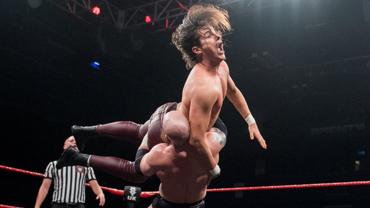 NXTUK_Legacy's tweet photo. Oct. 10, 2019:
At Brentwood Centre, The Hunt defeated Pretty Deadly and then got into a post-match brawl with members of IMERPIUM. #NXTUK
๐ธ WWE https://t.co/Jw0IJB3F4j