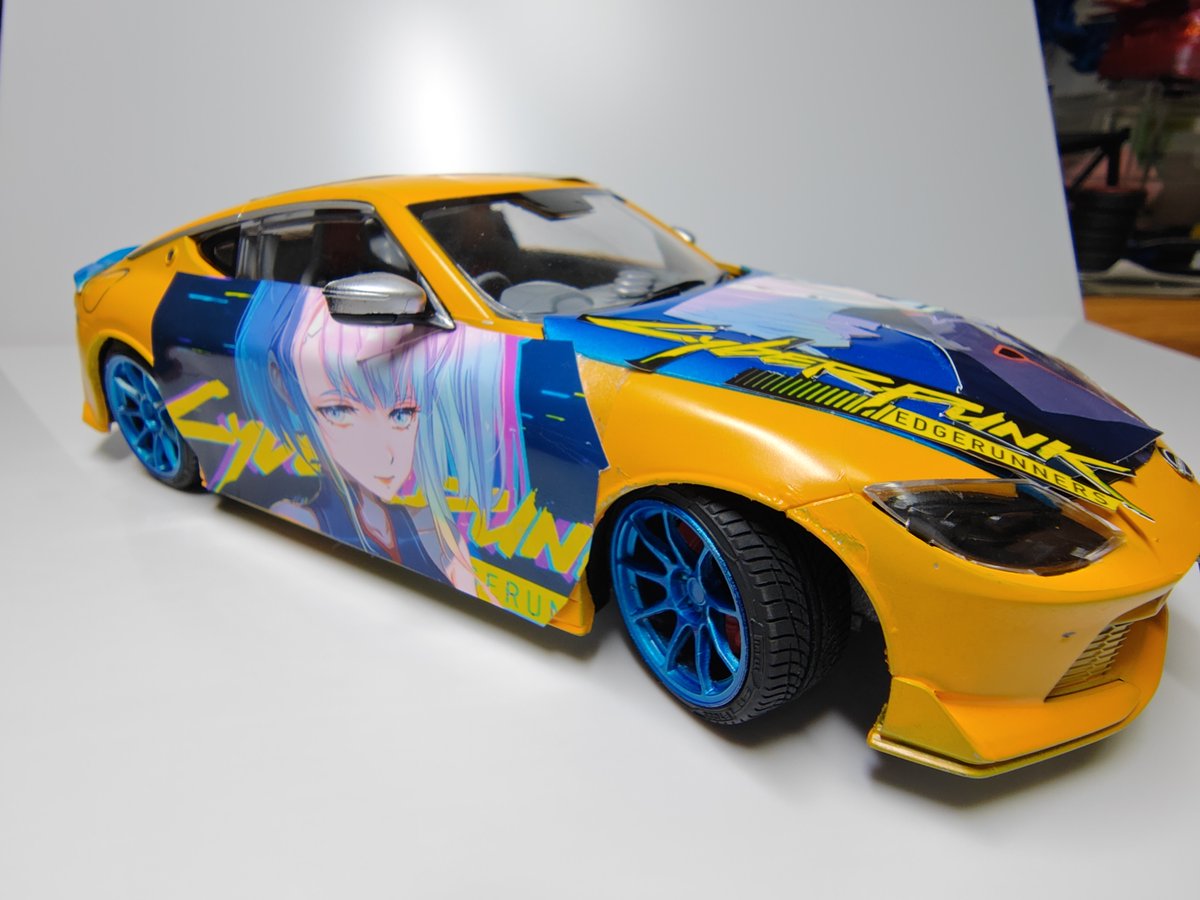 kokki_game's tweet photo. #サイバーパンクエッジランナーズ

痛車を勝手に作らせて貰いました。 https://t.co/PnX1yp9ENQ