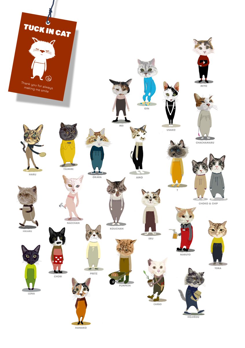 mee_fuu_pon's tweet photo. #猫イラスト #猫デザイン
#猫のいる暮らし
さらにお友達が増えました🤍 https://t.co/GJKbsKQNe4
