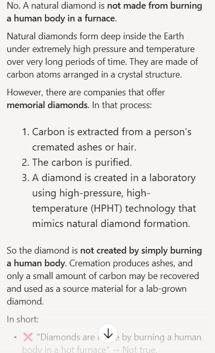 Yan_Oneworld's tweet photo. @keeLesh_FPS @ExposingEvil704 Just asked AI google, they will say it is possible for "lab grown" but no actual report of anyone admitted to it. BeLIEve what you want. https://t.co/Ul1oTAHlO0