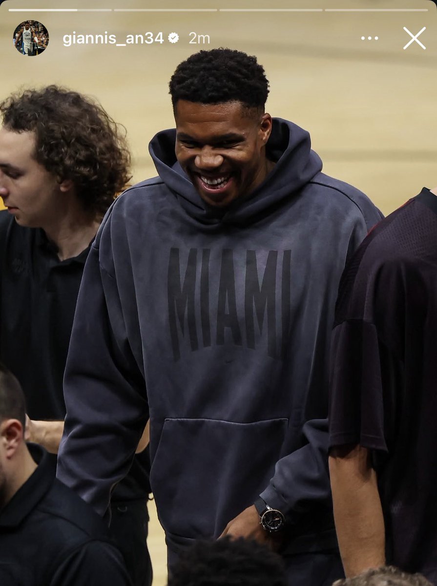 HeatvsHaters's tweet photo. Giannis’ IG story posts after the game. 

He looks so unhappy 💔 https://t.co/EpCOzJ9sTo