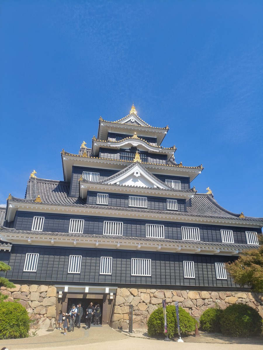 fandom444's tweet photo. 青空と岡山城🏯☀️
こういう景色をゆっくり眺める時間もいいね📸

#岡山城 #岡山観光 #風景写真 https://t.co/zKxnr5eZkk
